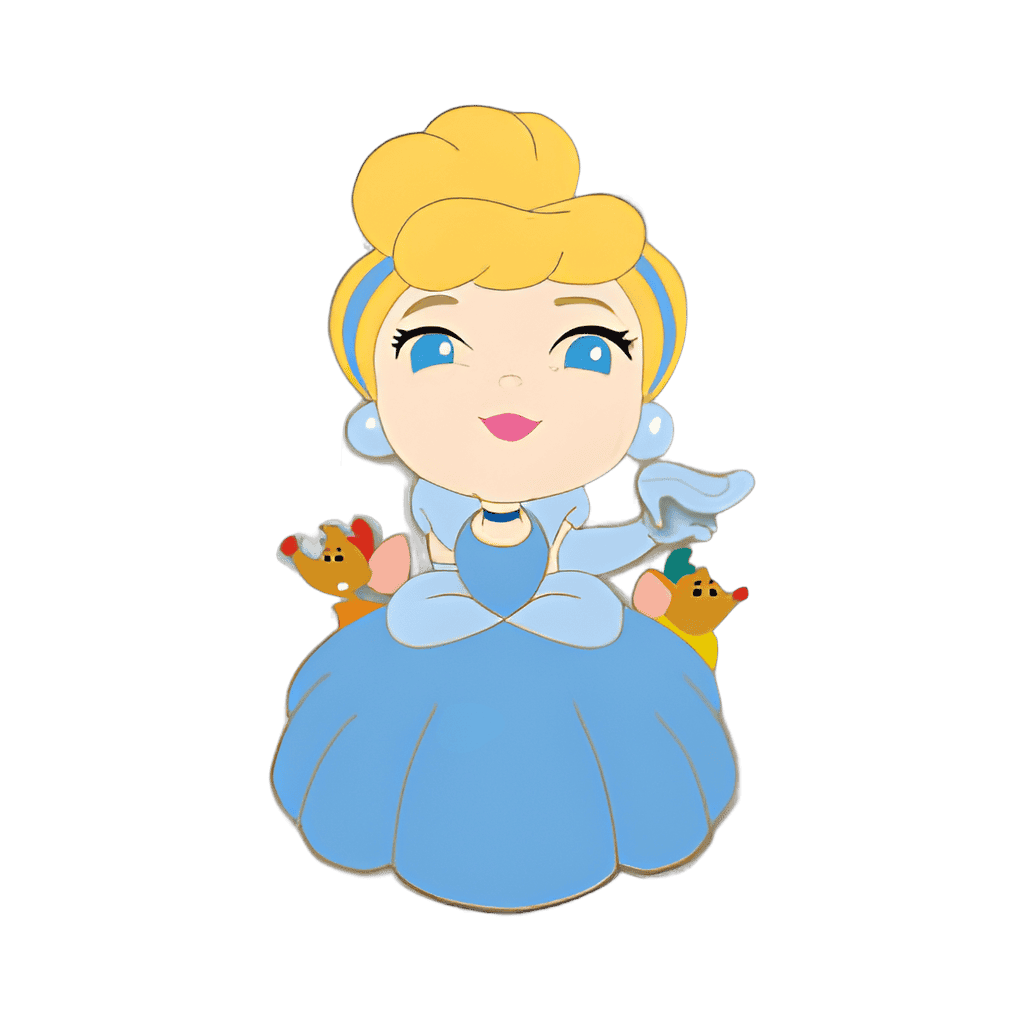 Cinderella, Jaq and Gus Disney pin