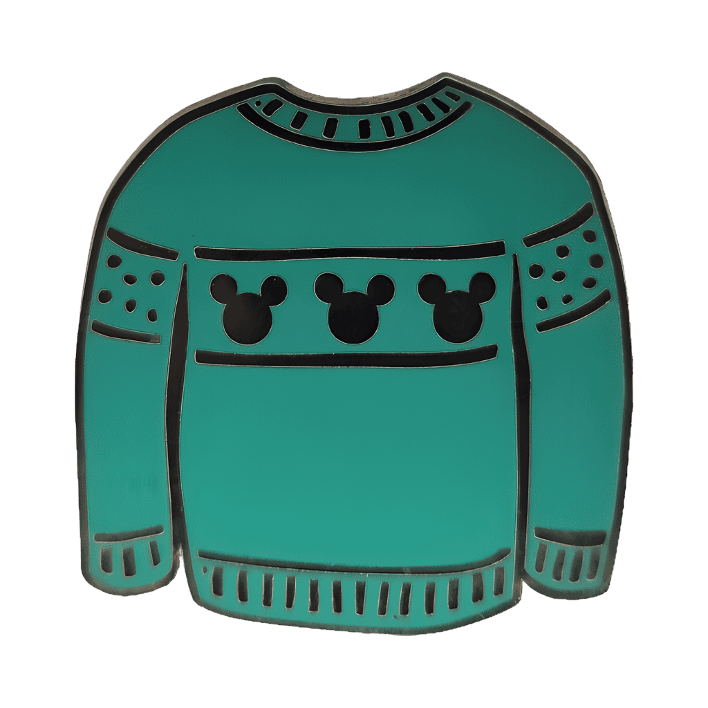Green Holiday Sweater and Mickey Icon Set - Sweater Disney pin