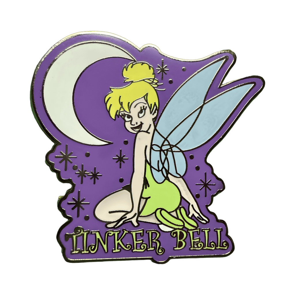 Tinker Bell White Moon with Stars Disney pin