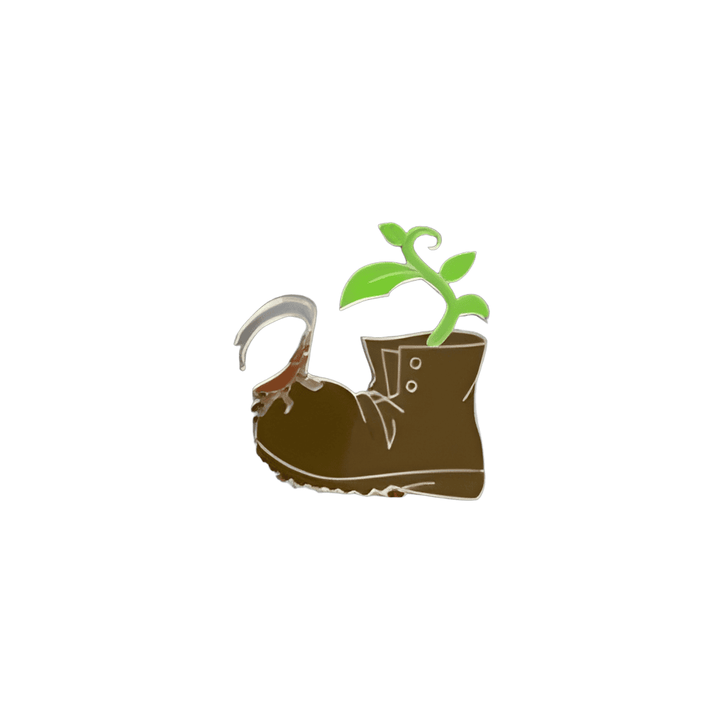 Shoe and Plant Disney pin