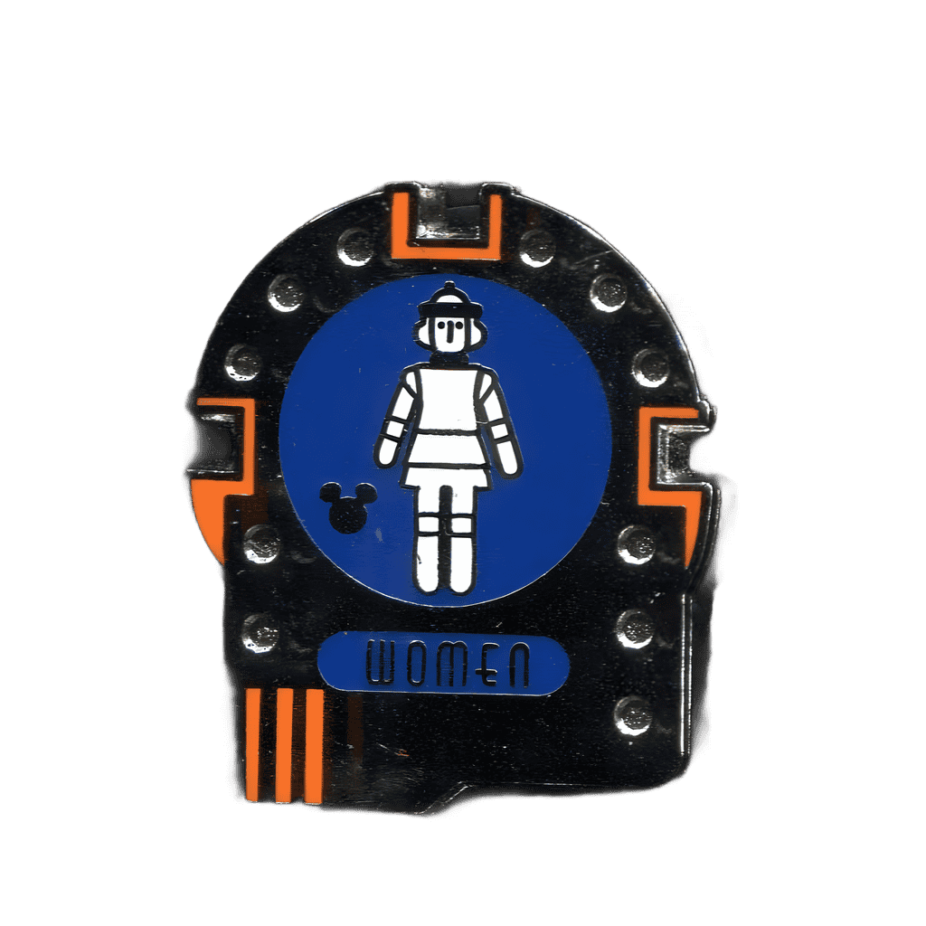 Tomorrowland Women's Restroom Disney pin