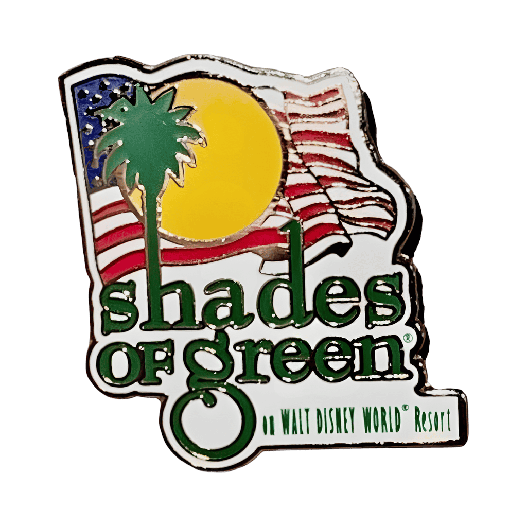 Shades of Green - USA Flag, Palm Tree and Sun Disney pin