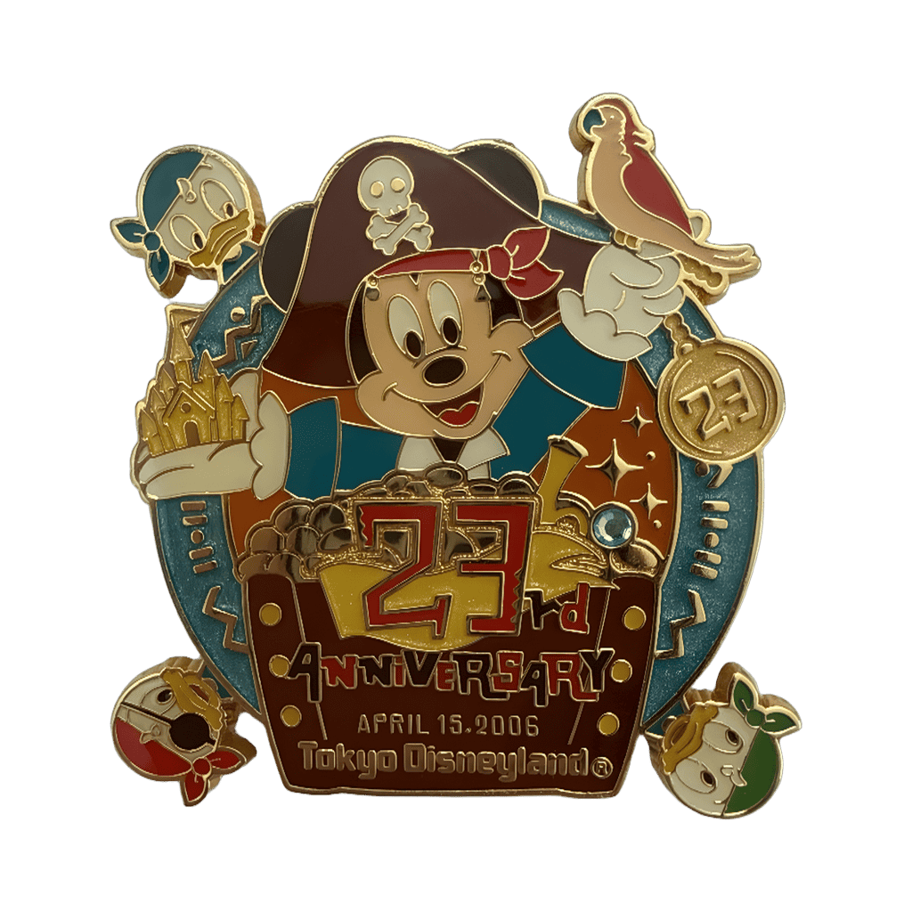 Tokyo 23rd Anniversary Pirate Mickey Disney pin