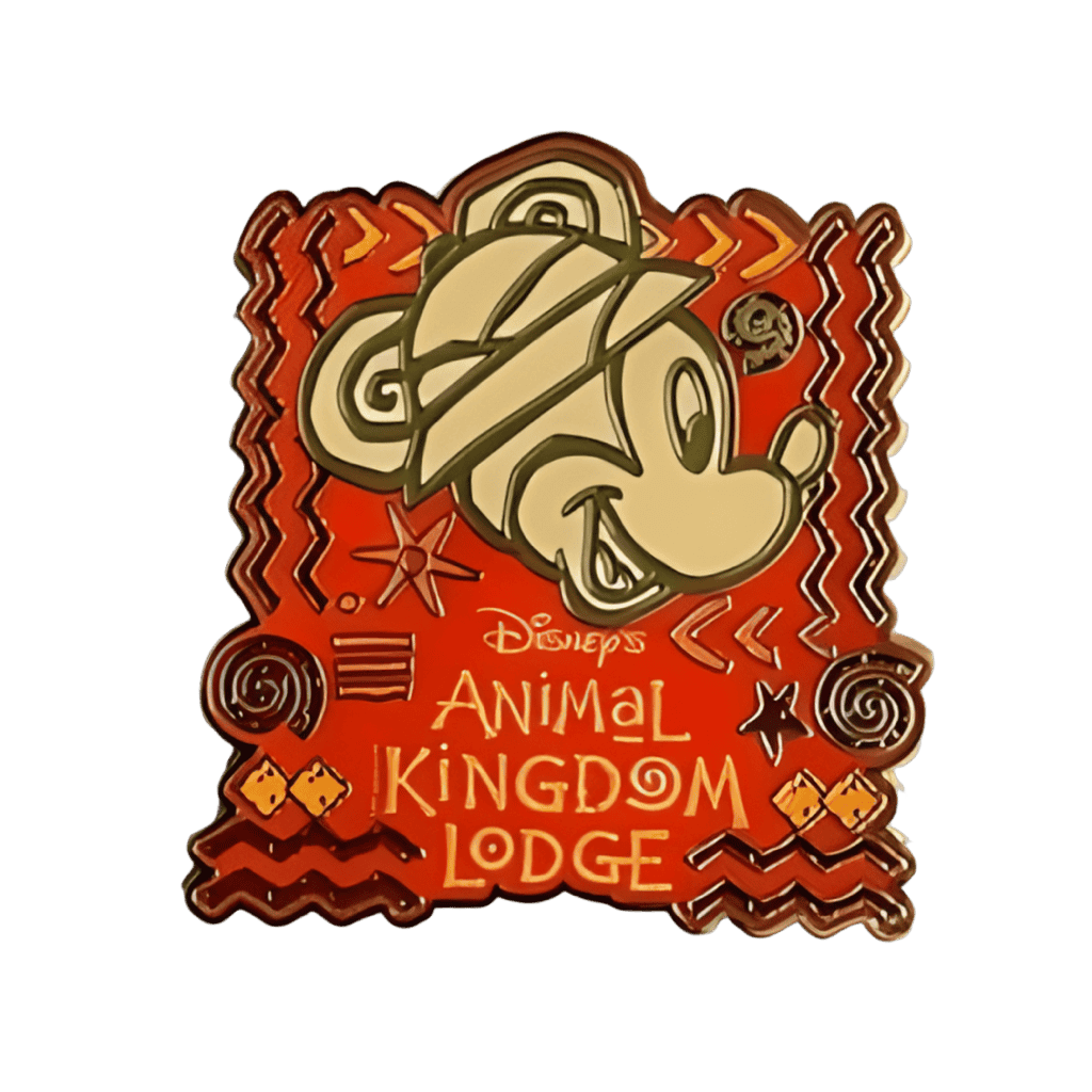 Patterned Mickey Profile Disney pin