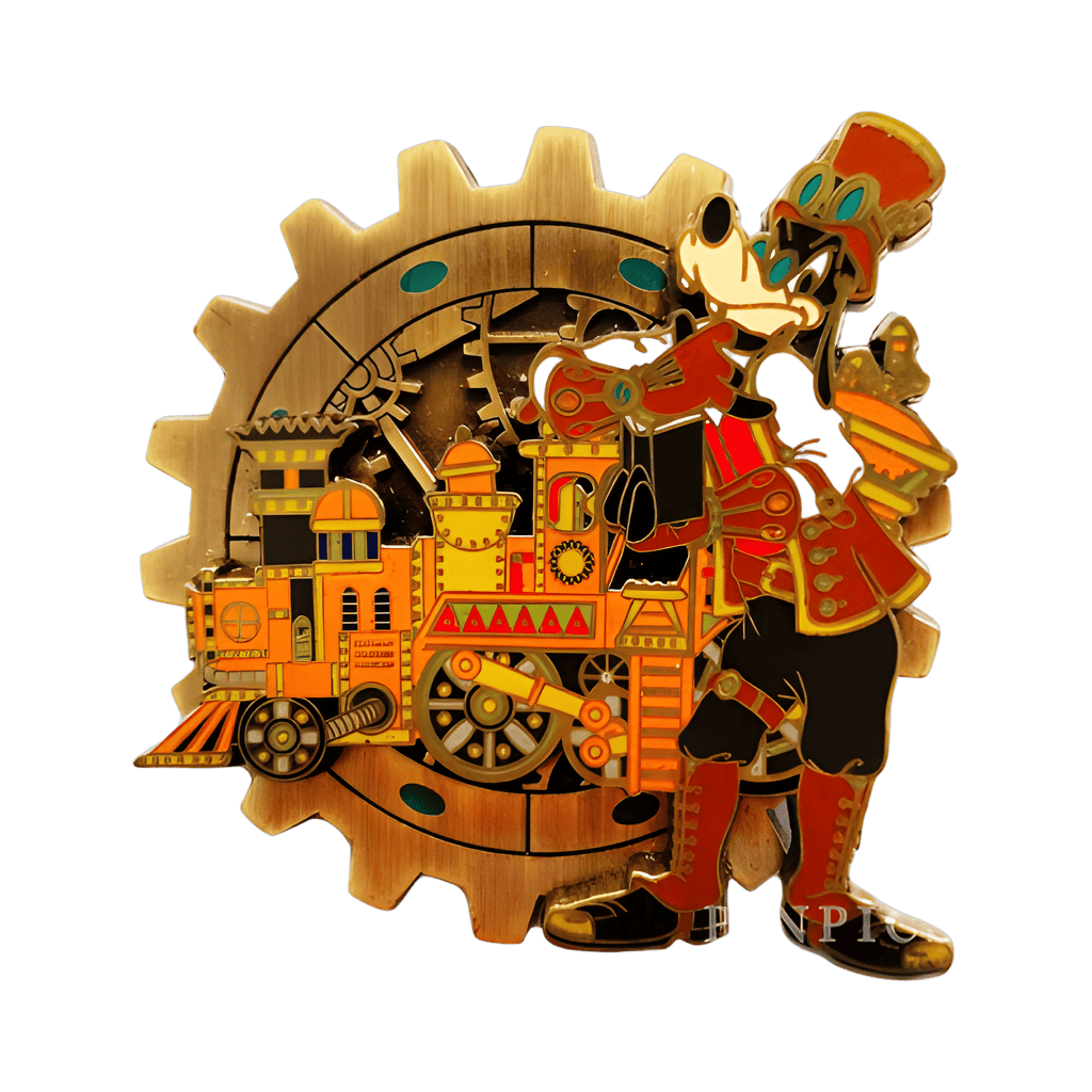 Steampunk Attractions - Goofy and Big Thunder Railroad Disney pin