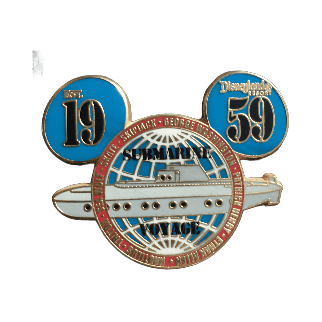 1959 Disneyland Submarine Voyage Mickey Ears Disney pin