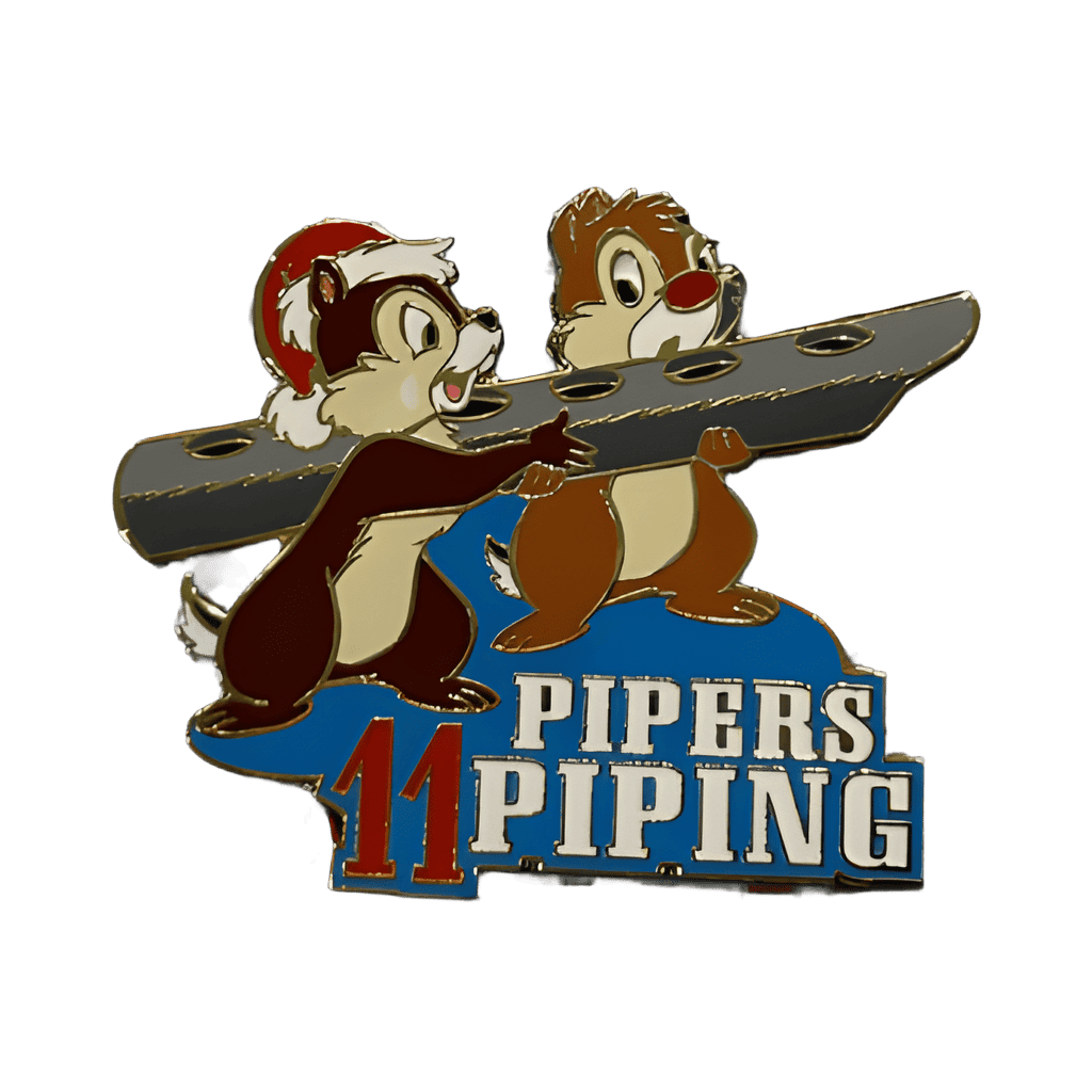 11 Pipers Piping - Chip & Dale Disney pin