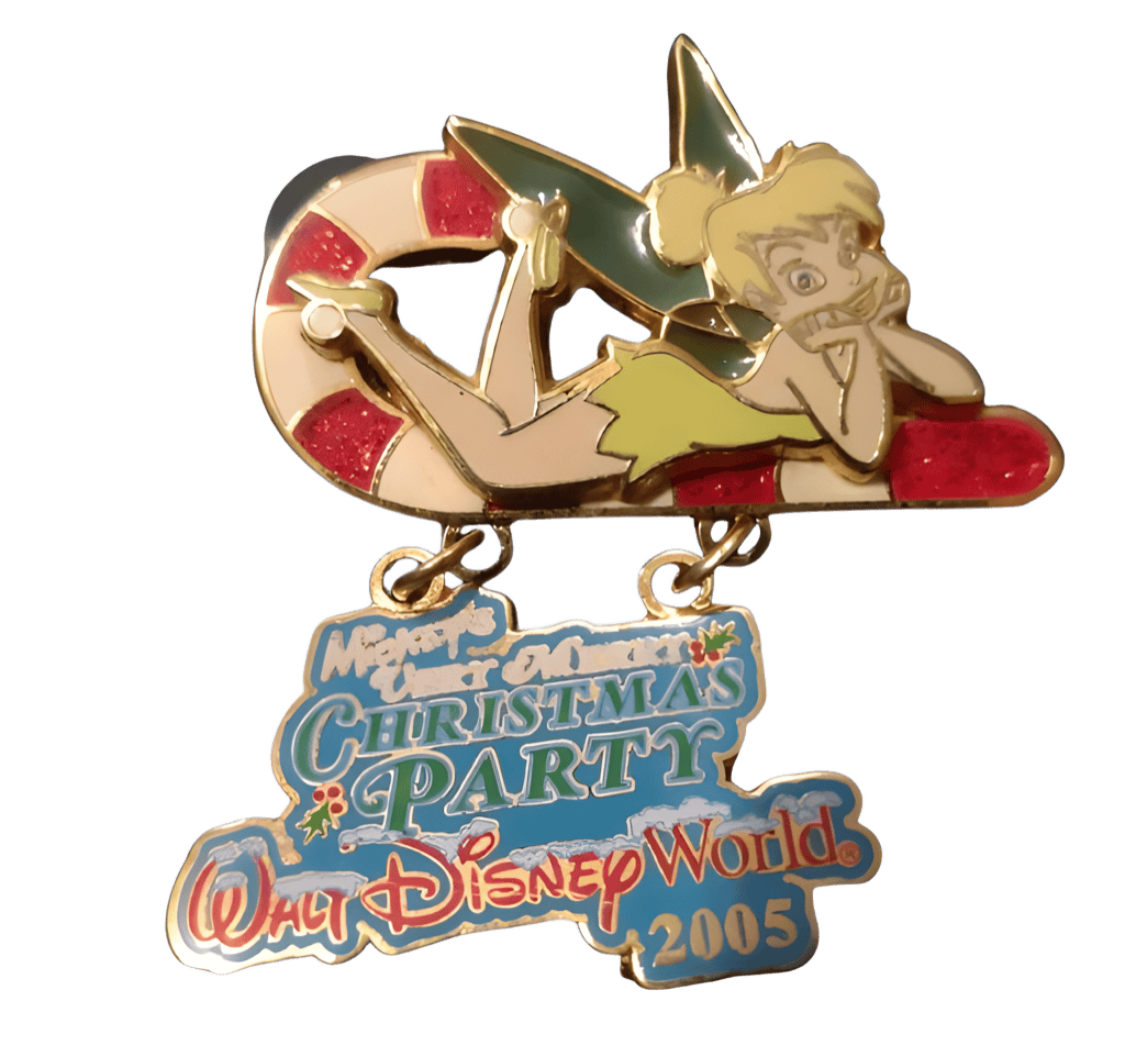 Tinker Bell on Candy Cane Disney pin