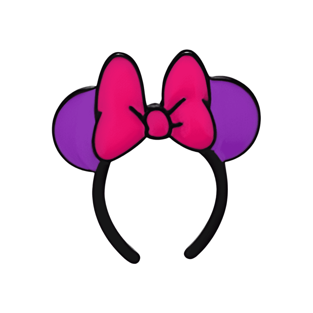 Magenta Bow W/No Glitter Disney pin