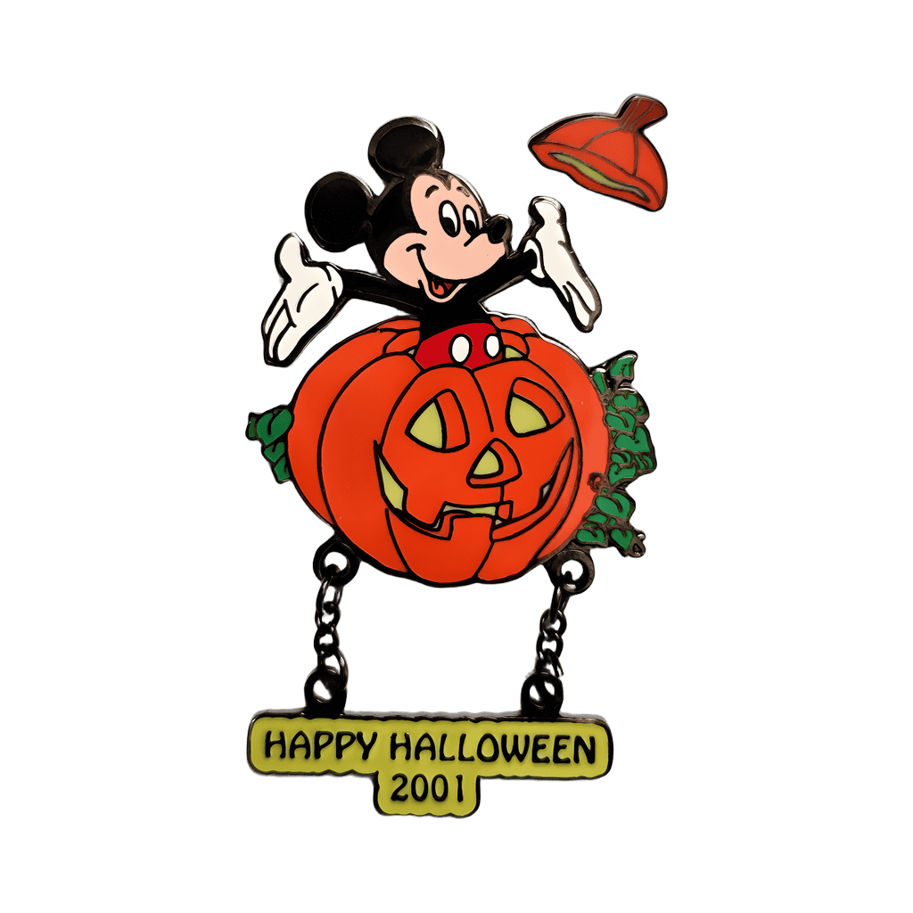 Mickey Jumping out of a Pumpkin Disney pin