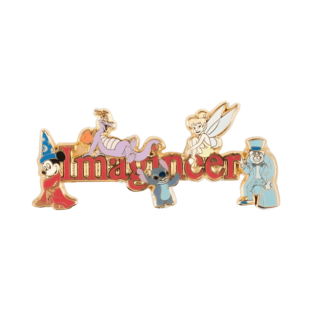 Imagineer Word with Characters Disney pin