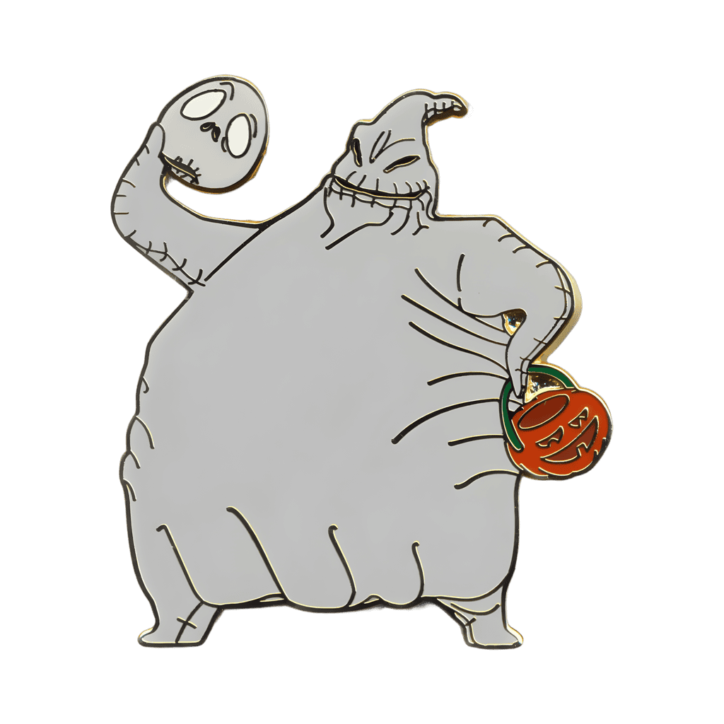 Oogie Boogie Holding a Jack Skellington Mask and a Pumpkin Bucket Disney pin