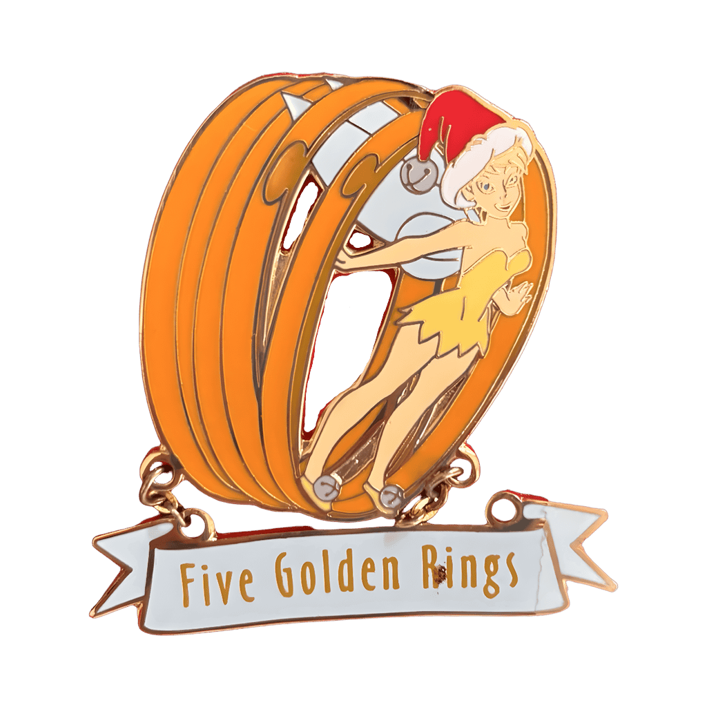 Tinker Bell Five Golden Rings Disney pin