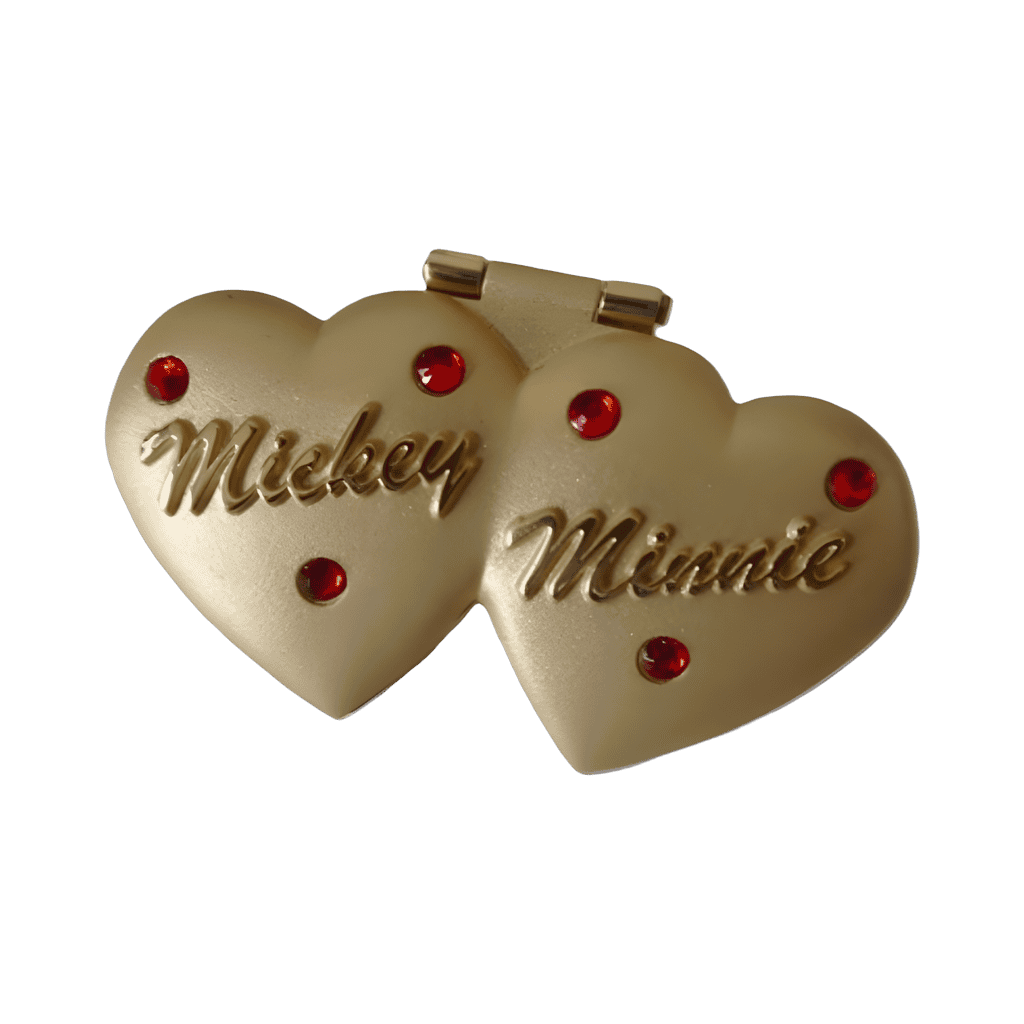 Mickey and Minnie Mouse Jeweled/Hinged Disney pin