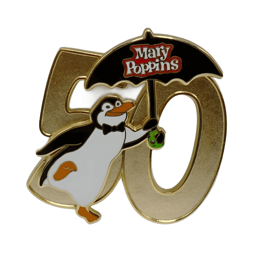 50th Anniversary - Penguin with Umbrella Disney pin