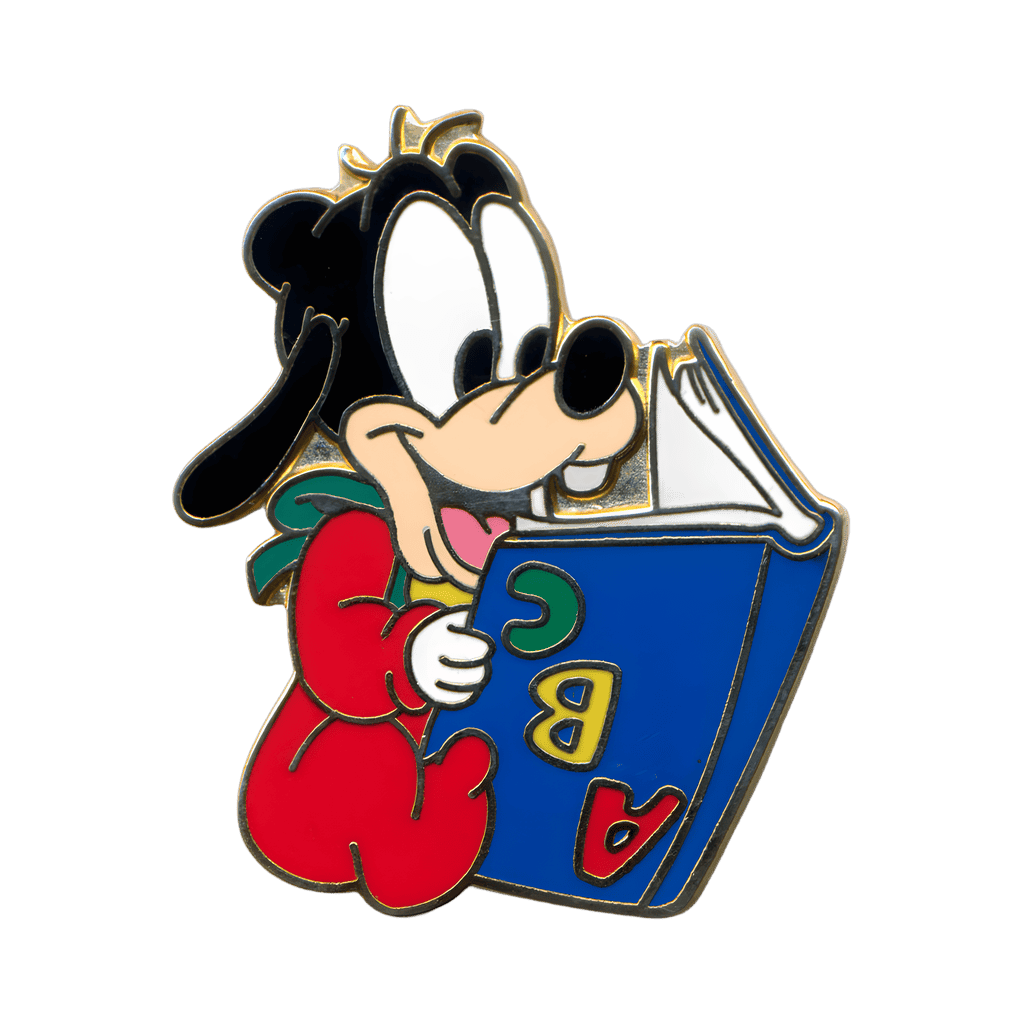 Goofy with a Book Disney pin