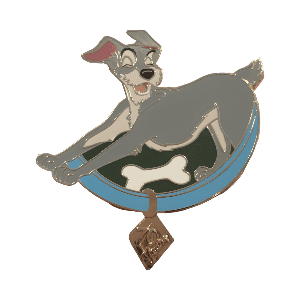 Tramp with a White Bone Disney pin