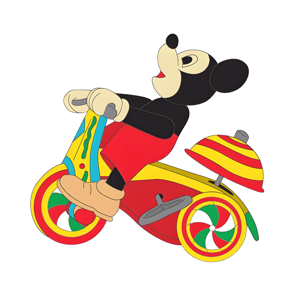 Mickey Mouse Motor Scooter Disney pin