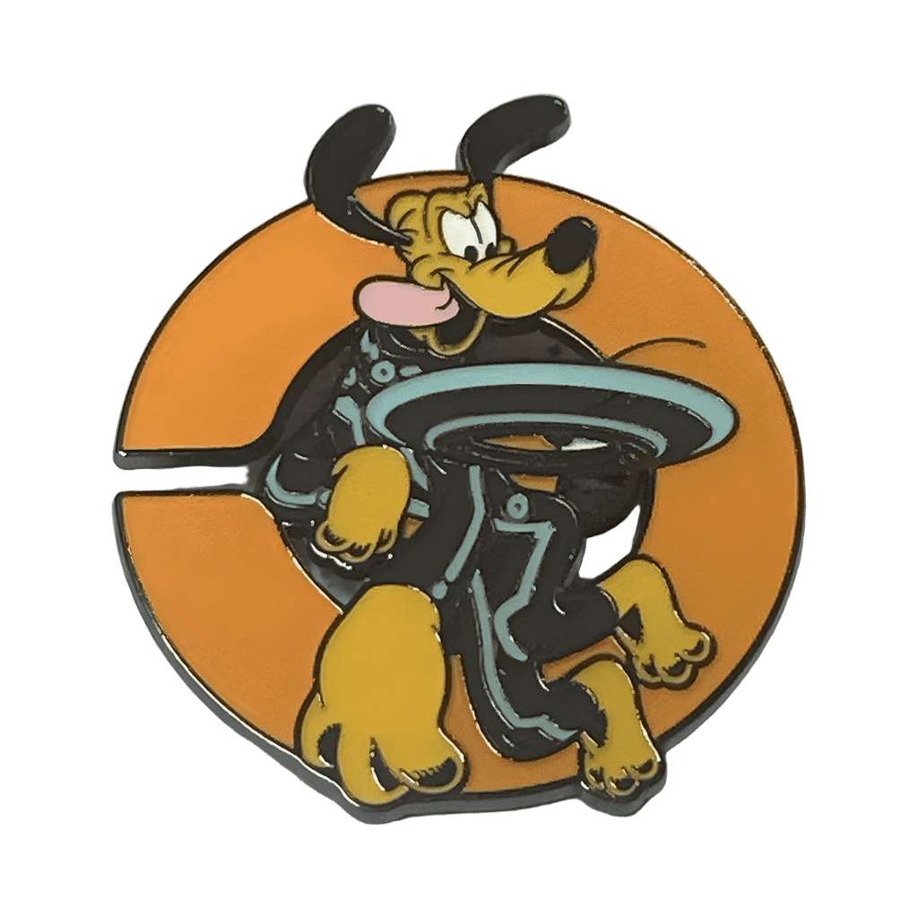 Pluto Tron Orange Disney pin
