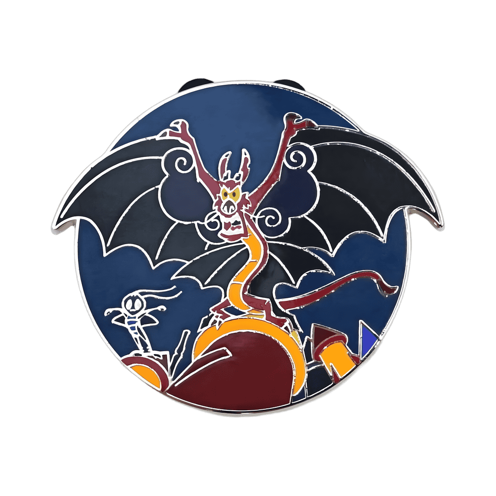 Mushu disguised as a dragon Disney pin