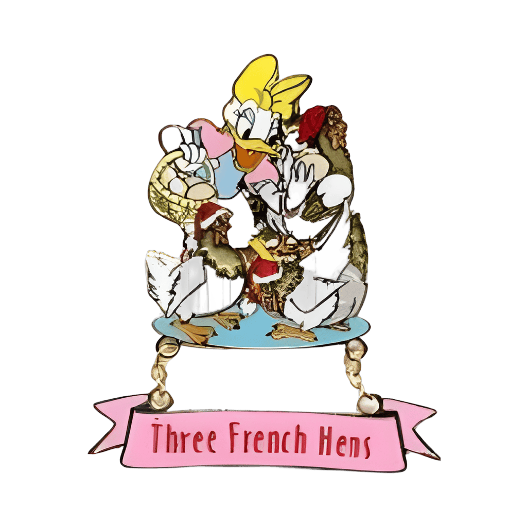 Three French Hens - Daisy Duck Disney pin