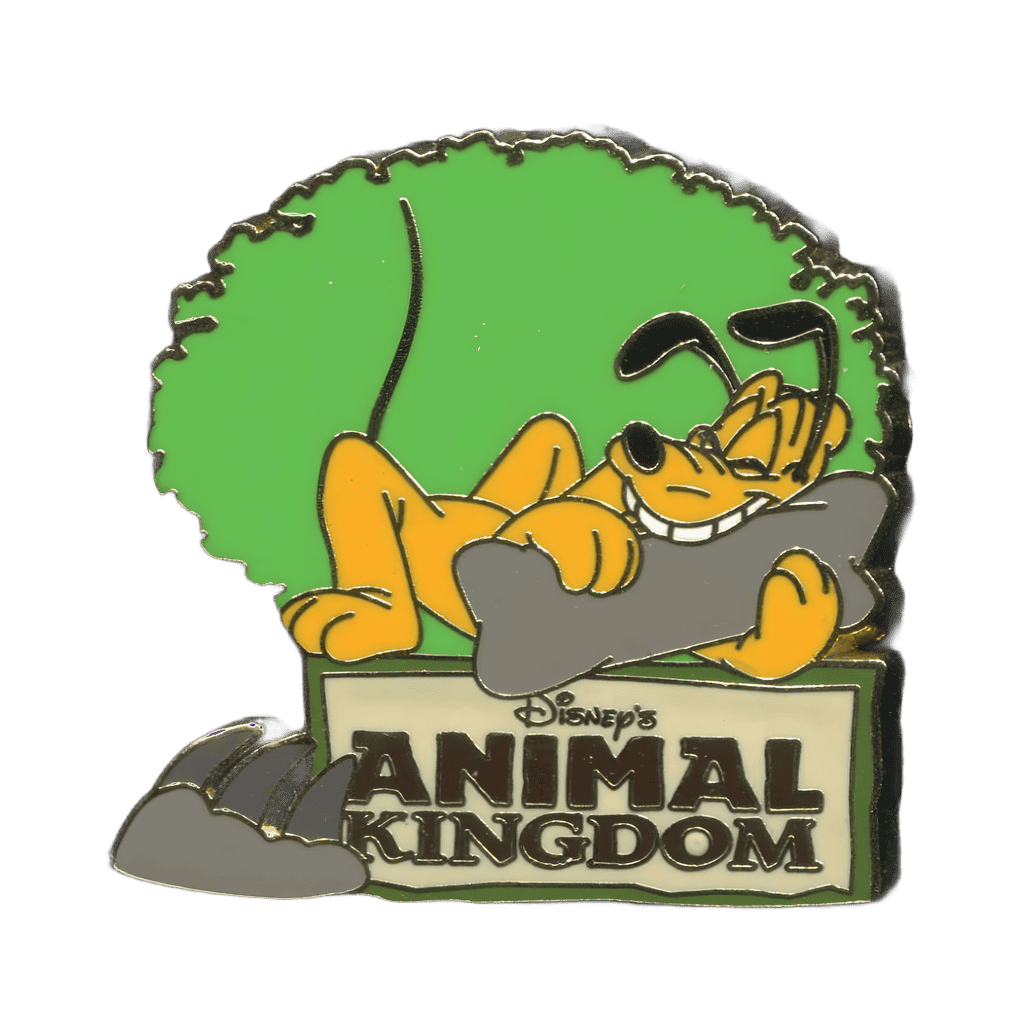Pluto with a Dinosaur Bone Disney pin