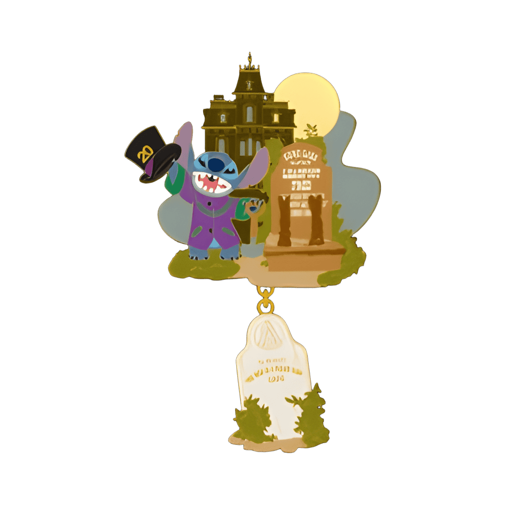 Characters as the Phantom Boxed Set - Facade and Tombstone Dangle - Stitch Disney pin