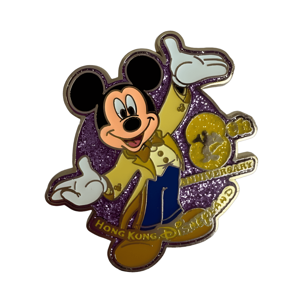 Mickey and Purple Glitter Disney pin