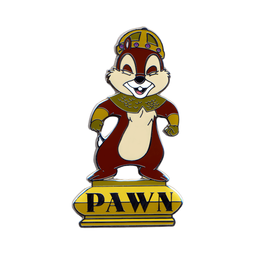 Chip - Gold Pawn #4 Disney pin