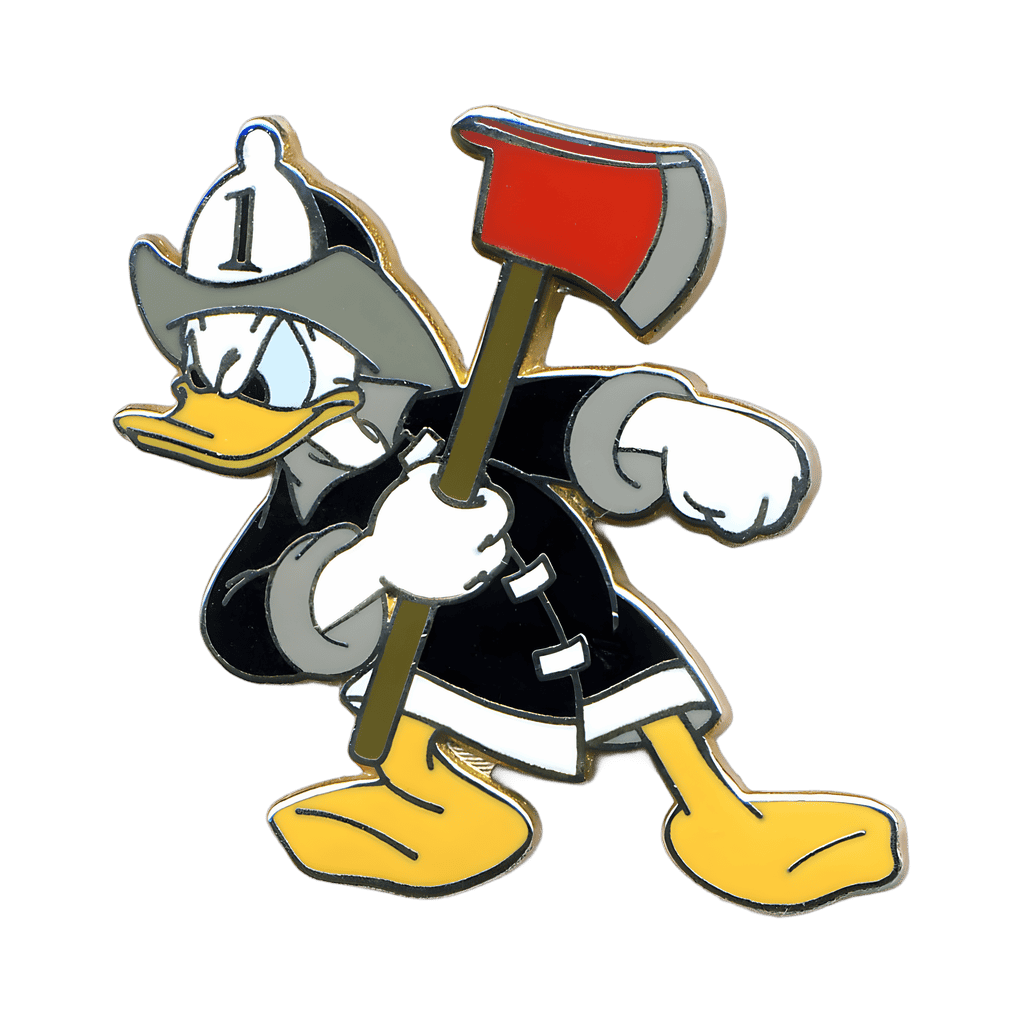 Firefighter Donald Disney pin