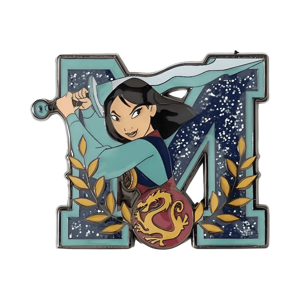 Mulan "M" Disney pin