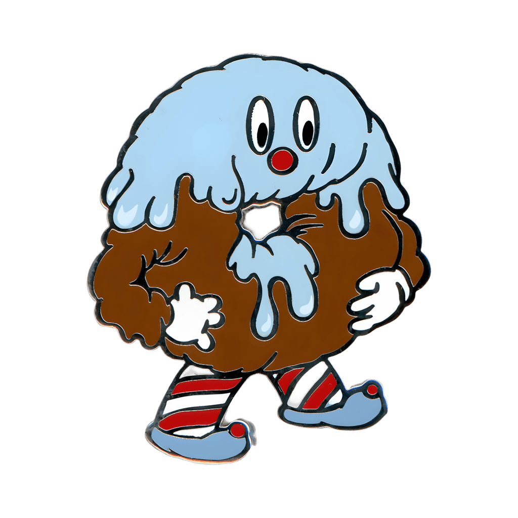 Blue Frosted Donut Disney pin