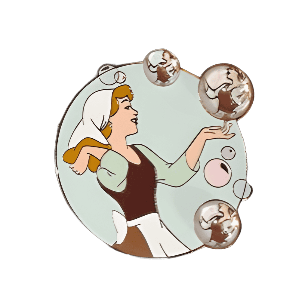 Cinderella with Bubbles Disney pin