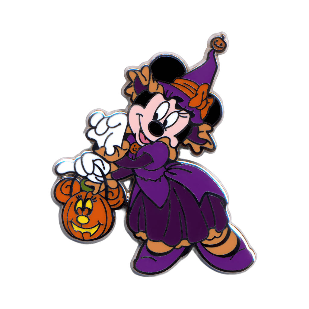 Minnie Mouse Holding a Pumpkin Disney pin