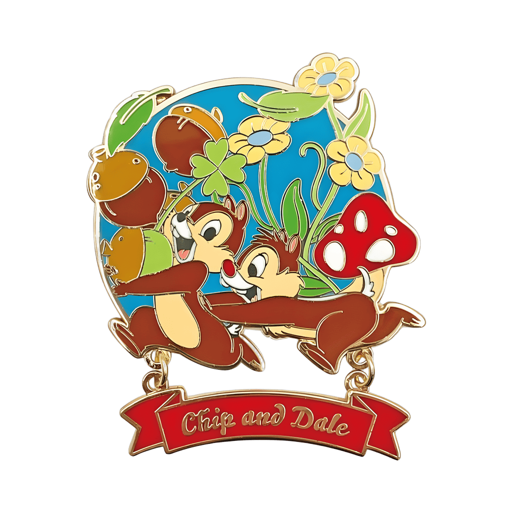 Chip and Dale Dangle Disney pin