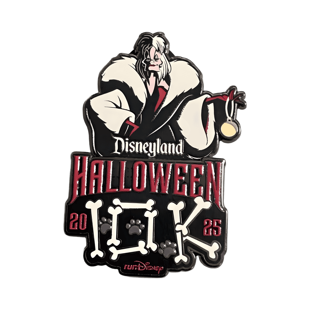 Halloween 10K - Logo - Cruella De Vil Disney pin