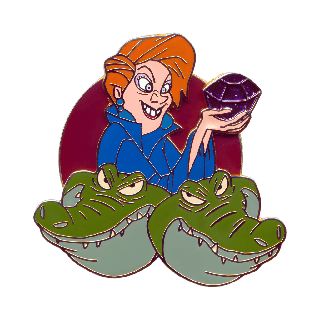 Madame Medusa Holding a Gem with Nero and Brutus Disney pin