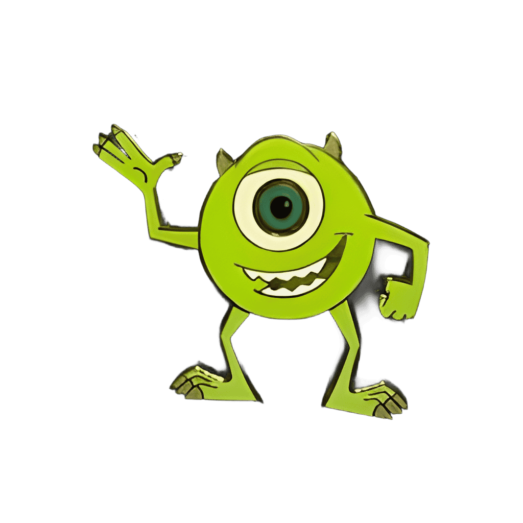 Mike Wazowski Waving Disney pin