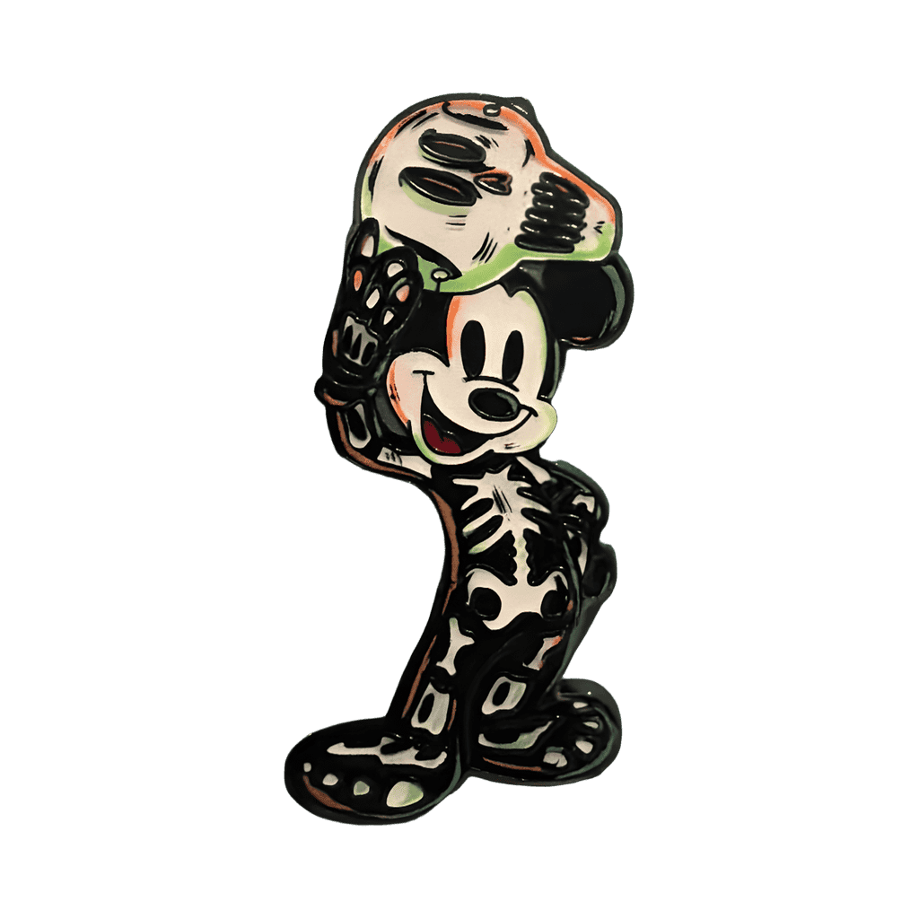 Mickey Mouse as a skeleton Disney pin