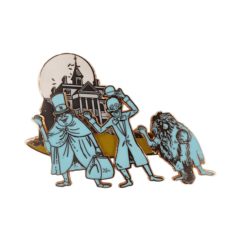 Haunted Mansion Facade with Hitchhiking Ghosts - Glow in the Dark Disney pin