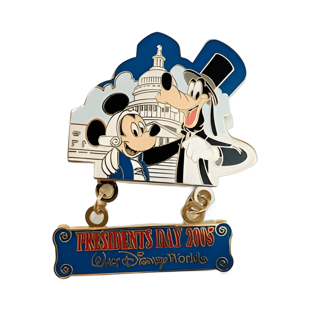 Goofy and Mickey as Lincoln and Washington Disney pin