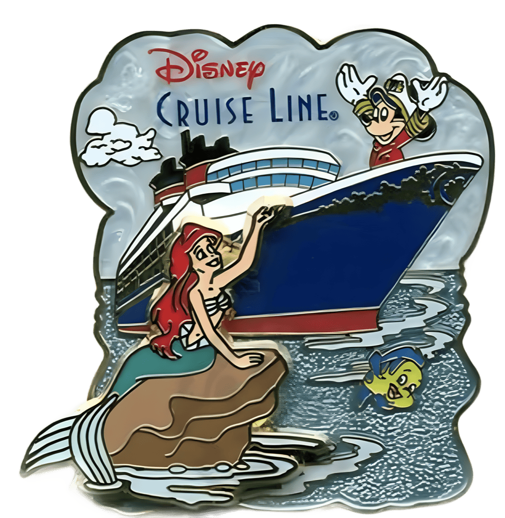 Ariel, Flounder, Mickey Mouse Disney pin