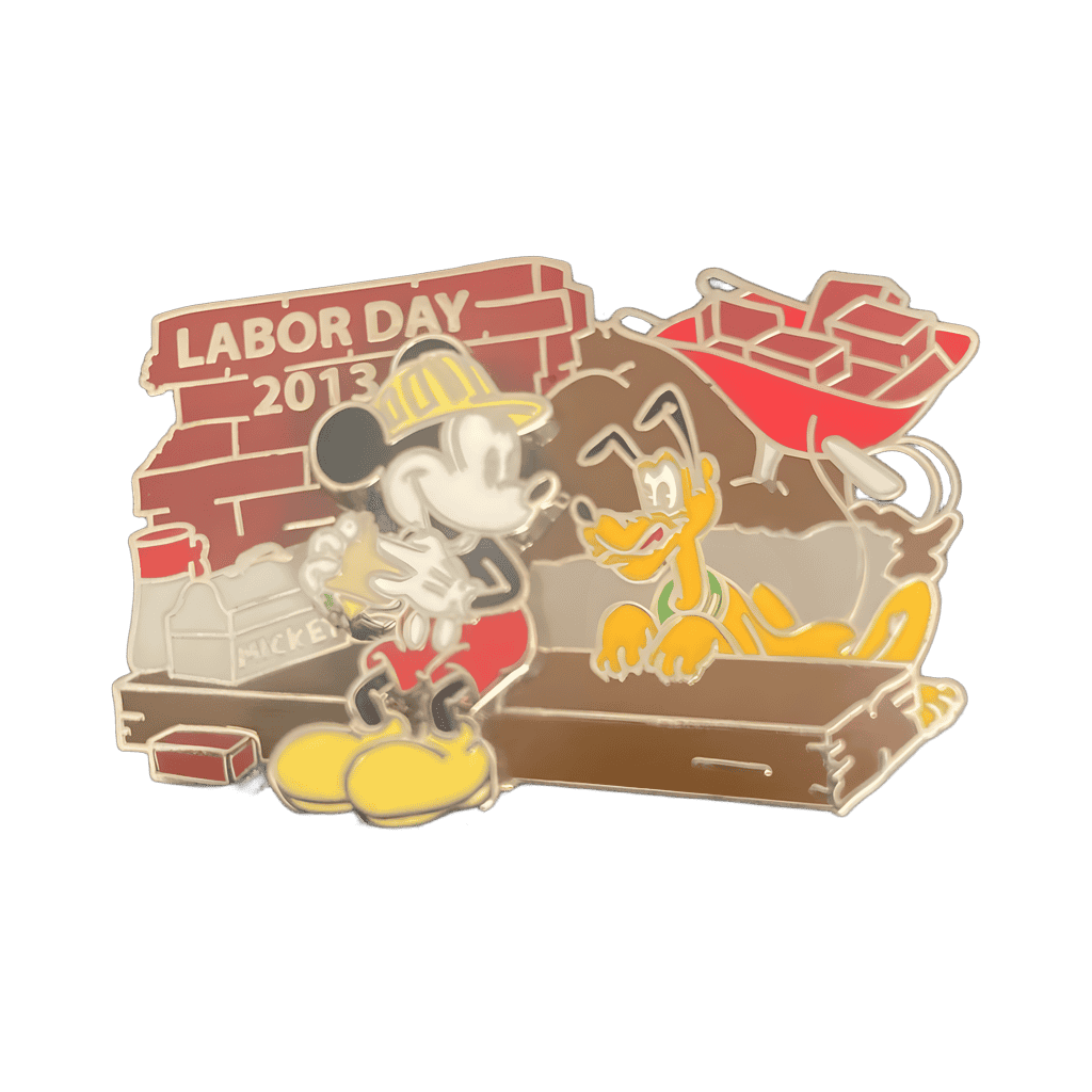 Mickey and Pluto Labor Day 2013 Disney pin