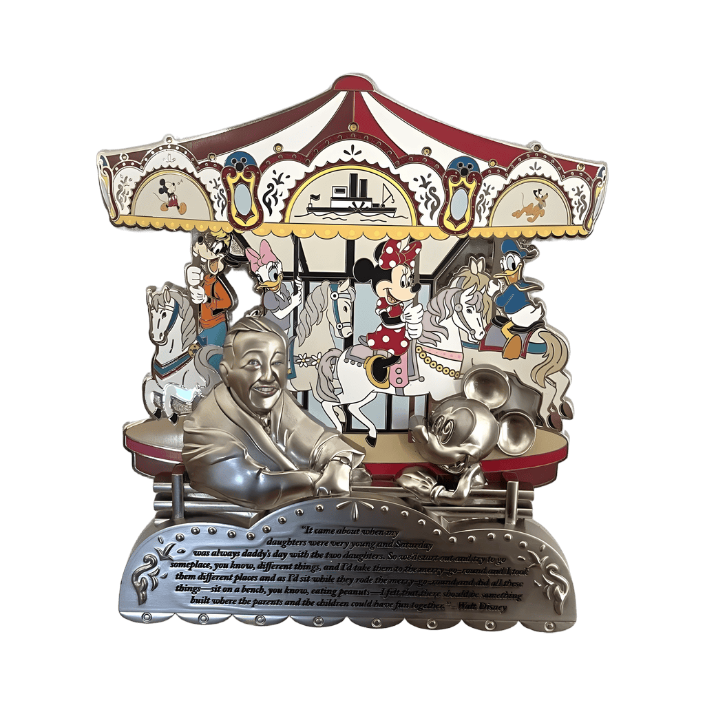 Walt Disney and Carousel - Super Jumbo Disney pin