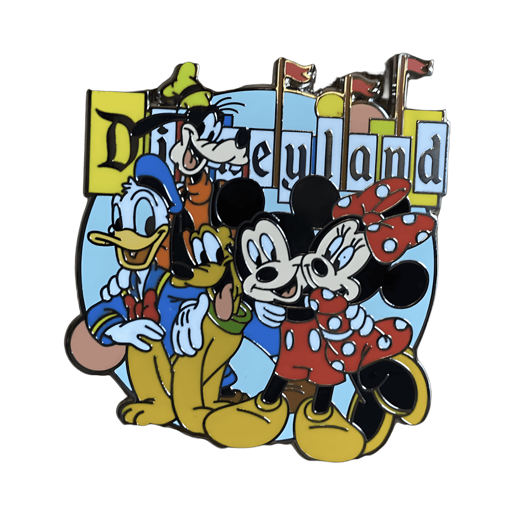 Disneyland Marquee - Fab 5 - Mickey, Minnie, Donald, Goofy and Pluto Disney pin
