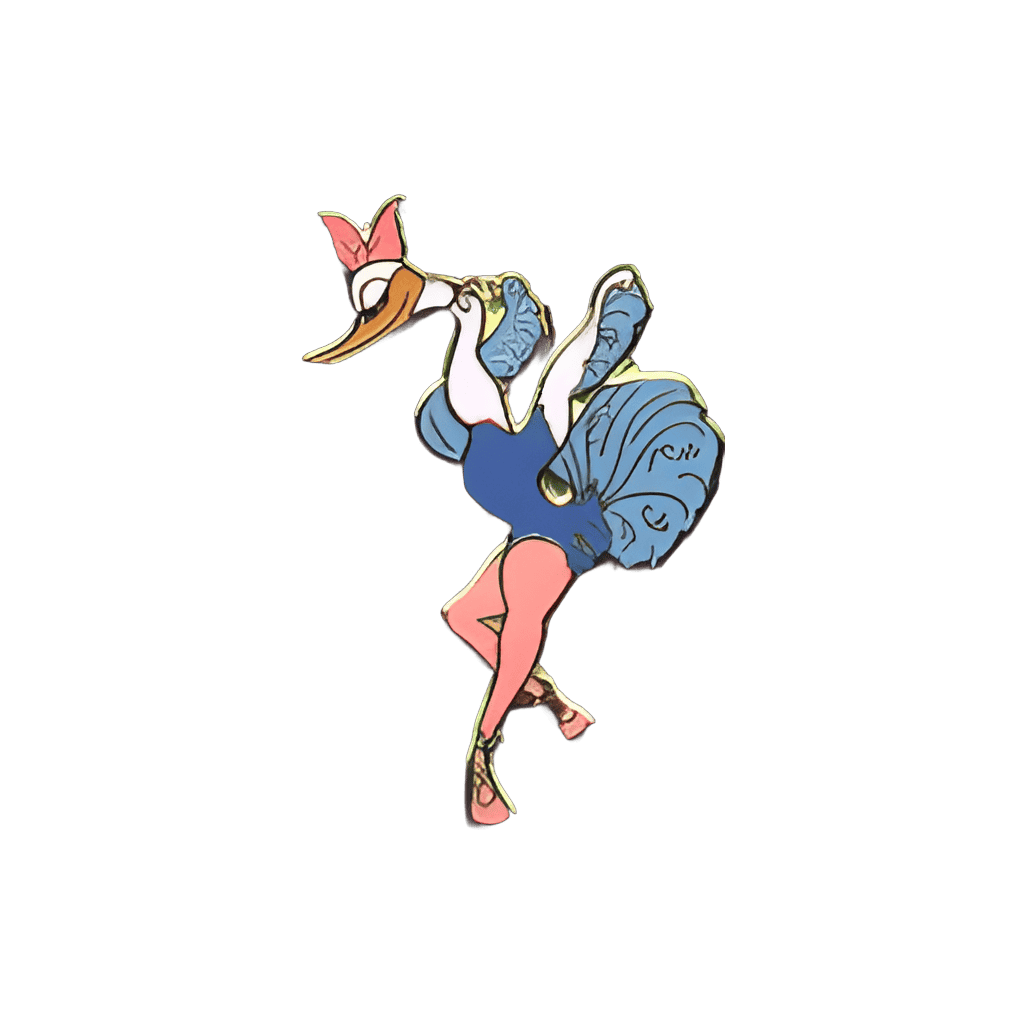 Ballerina Ostrich Dancer Disney pin