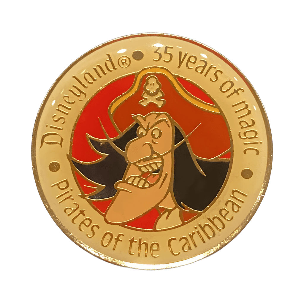Hook and Pirates of the Caribbean Disney pin