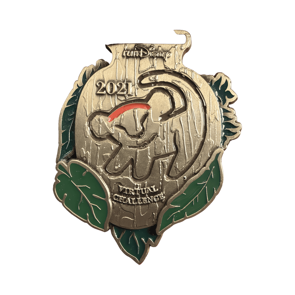 Run Disney virtual challenge 2021 lion King Disney pin
