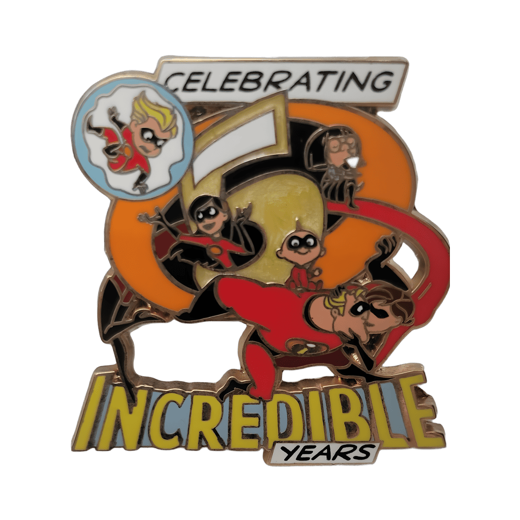 Celebrating 5 Incredible Years Disney pin