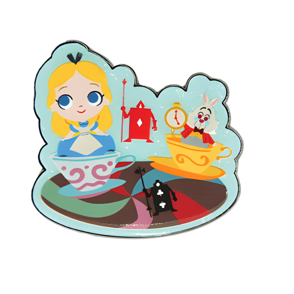 Alice & White Rabbit Disney pin